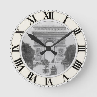 Arc de triomphe Wall Clock Rund Klocka