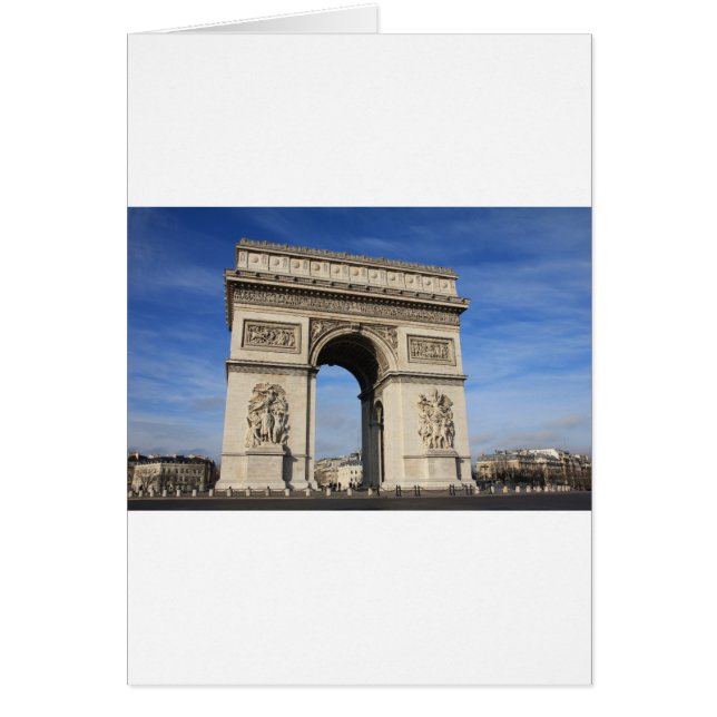 arc de triumph hälsningskort (Framsidan)