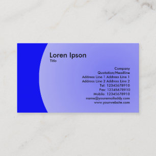 Arc Design - Blå Visitkort