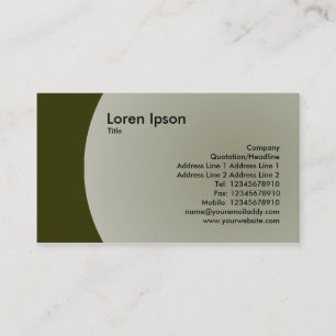 Arc Design - Grönt i grumligt skick Visitkort