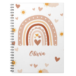 Arc-en-ciel Pastel personnalisé Anteckningsbok
