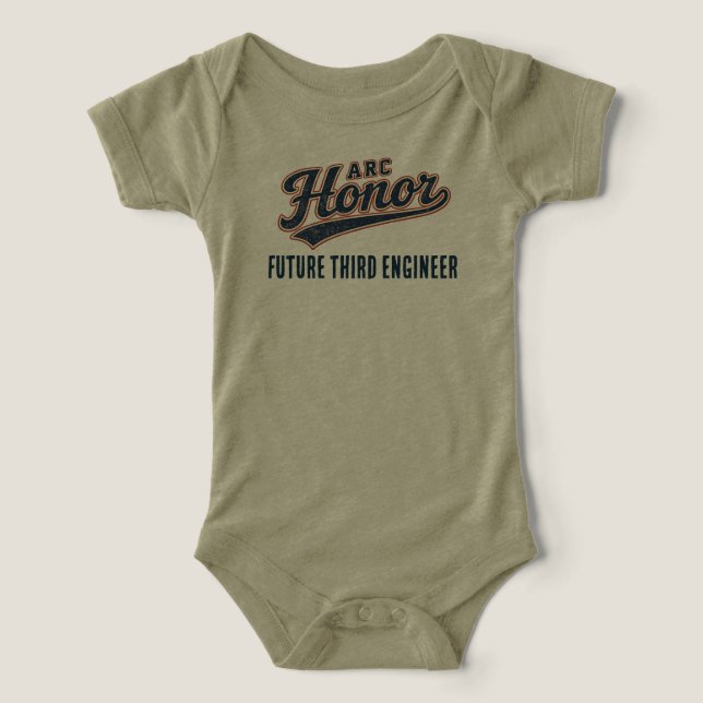 ARC Honor Future Third Engineer Baby One-Z T Shirt (Design Framsida)