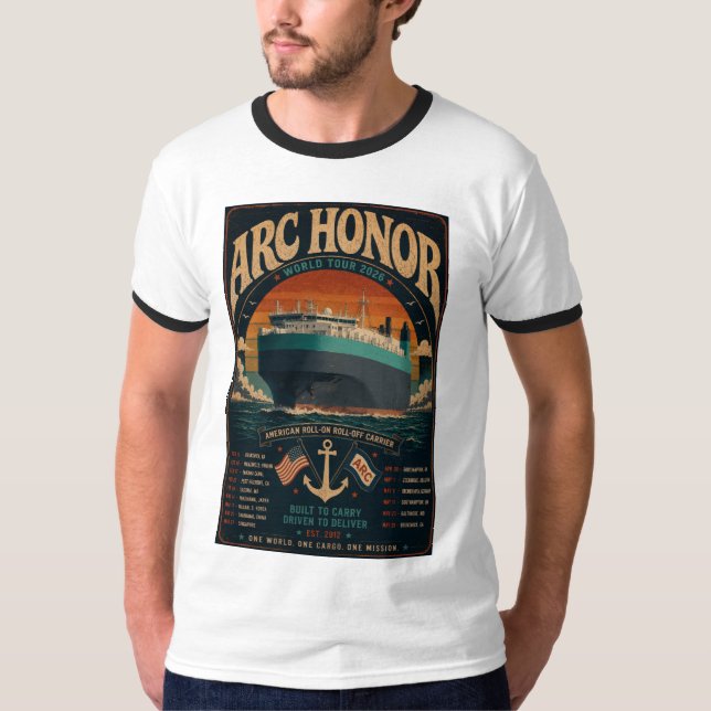 ARC Honor World Tour 2026 T-Shirt (Framsida)