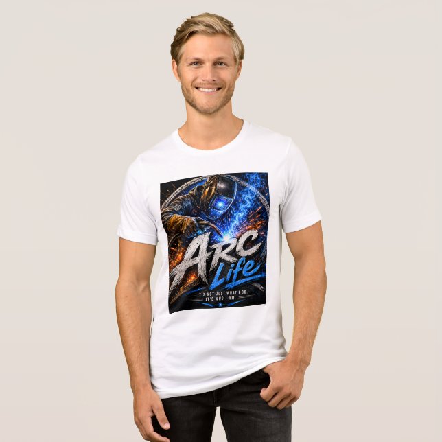 Arc Life - Färg - Herrtröja T Shirt (Framsida Full)
