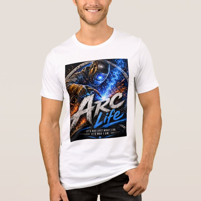 Arc Life - Färg - Herrtröja T Shirt (Framsida)