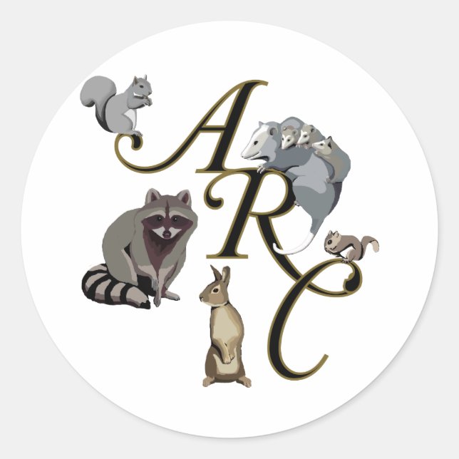 ARC-stickers Runt Klistermärke (Framsida)