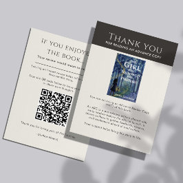 ARC Thank you Insert Card Author Review Request QR Tilläggskort