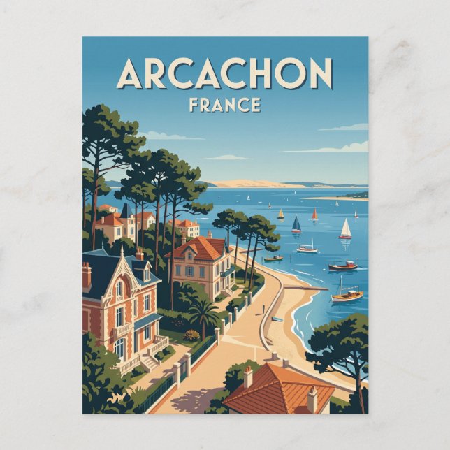 Arcachon Frankrike Vykort (Framsida)