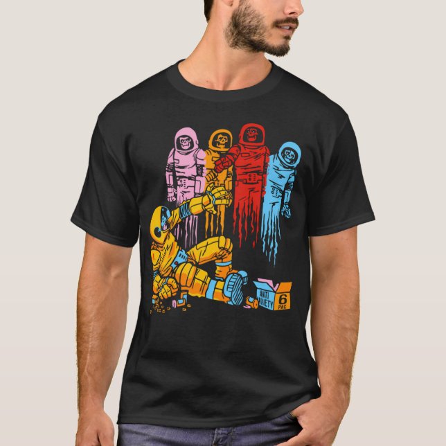 Arcade Astronaut Nightmares T Shirt (Framsida)