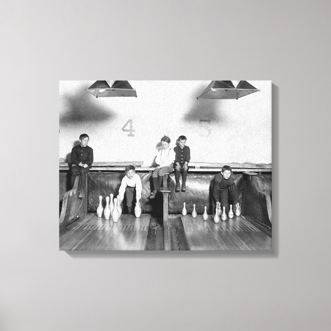 Arcade Bowling Alley, 1909 Canvastryck (Framsida)