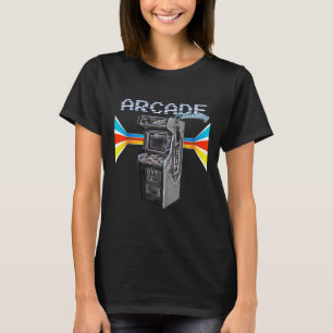 Arcade Cabinet Maskin 1970 1980 1990 videospel C T Shirt