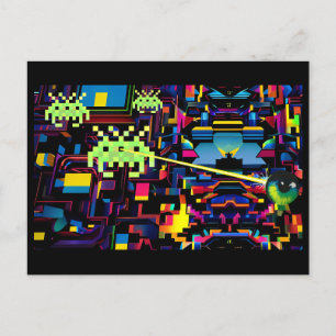 Arcade Death Maskin on Patrol - Ken Gage Art Vykort