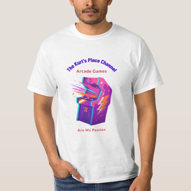Arcade Games är min passion T-Shirt (Framsida)