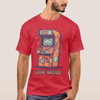 Arcade Gaming Enthusiast I Kärlek Arcade-spelpojke T Shirt