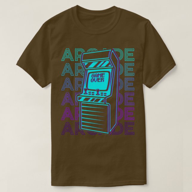 Arcade Gaming Gamer Retro Arcade Gift T Shirt (Design framsida)