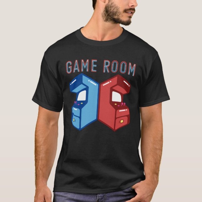 Arcade Gaming Retro Controller Game Over Play Cons T Shirt (Framsida)