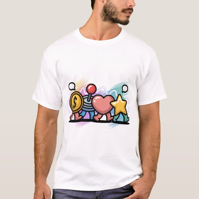 Arcade Icons Parade T Shirt (Framsida)