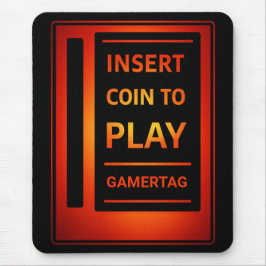 Arcade “Insert Coin to Play” Custom Mouse Pad Musmatta