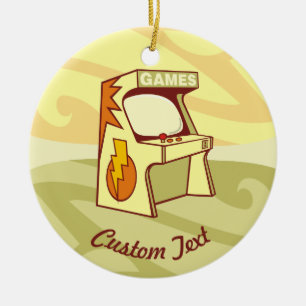 Arcade maskin keramisk ornament