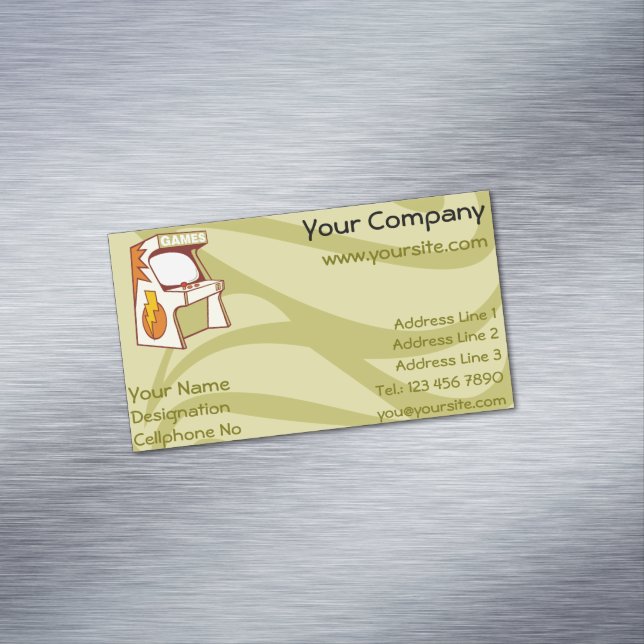 Arcade maskin magnetiska visitkort (In Situ)