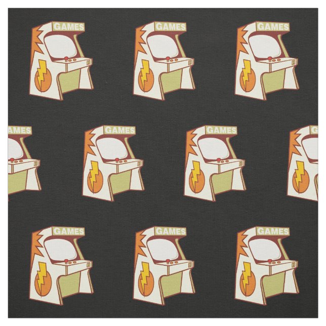 Arcade Maskin Mönster Tyg (Provkarta)