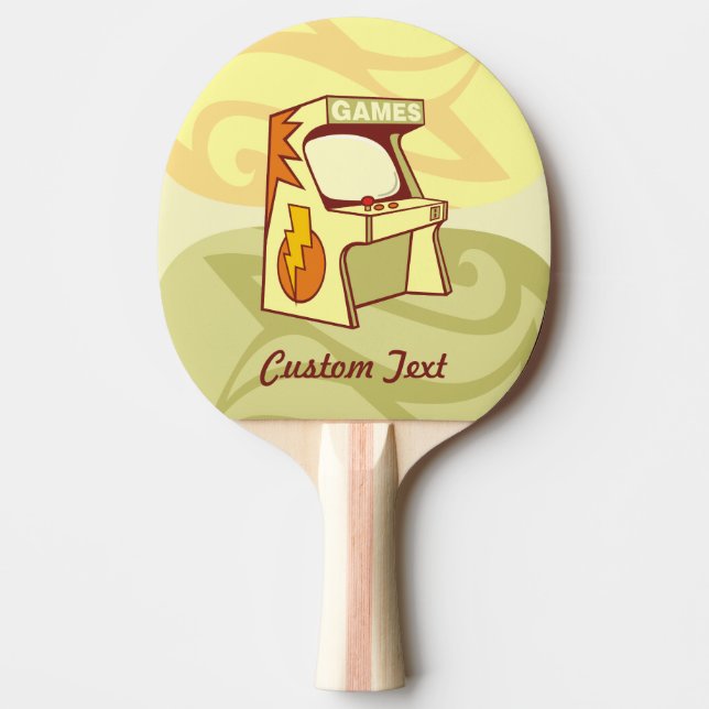 Arcade maskin ping pong paddle pingisracket (Framsidan)