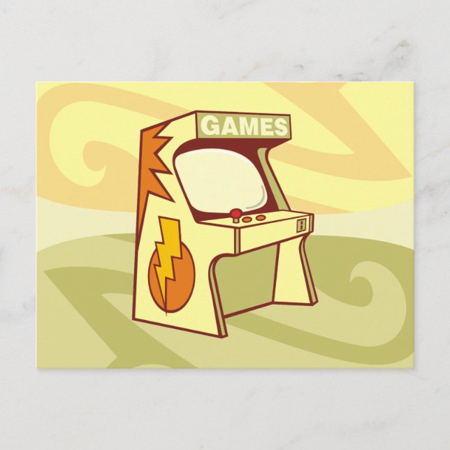 Arcade maskin vykort (Framsida)