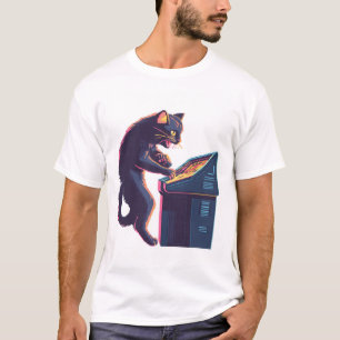 Arcade Meowster – Nostalgisk spelarkatt T Shirt
