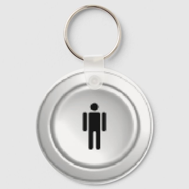 Arcade Player 1-knapp Nyckelring (Framsida)