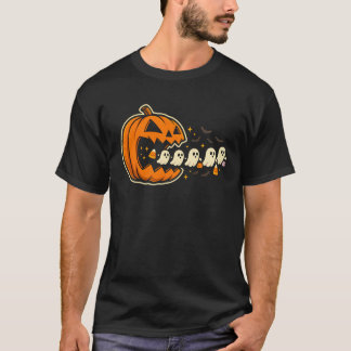Arcade Pumpkin Chomper Halloween med Ghost Trail T Shirt