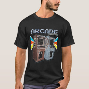 Arcade-skåpet maskin 1970 1980 1990 videospel C T Shirt