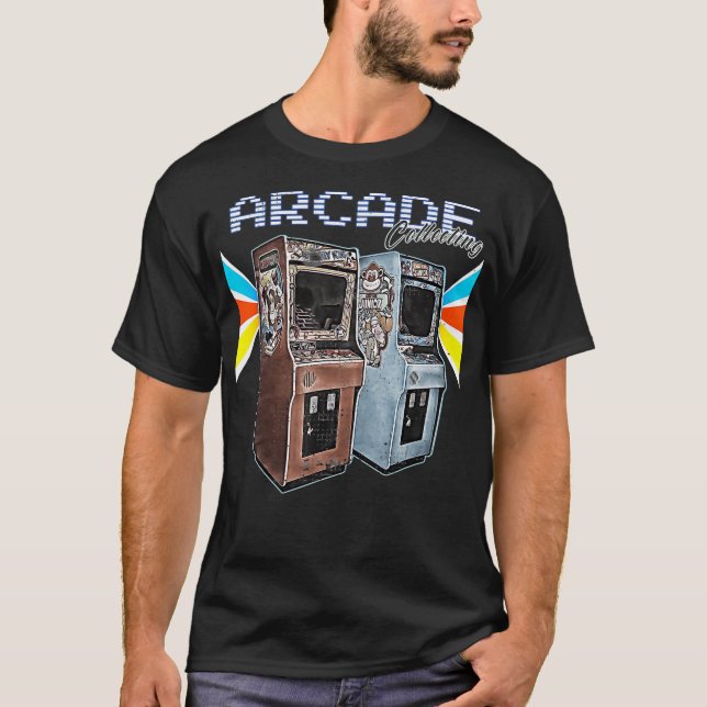 Arcade-skåpet maskin 1970 1980 1990 videospel C T Shirt (Framsida)
