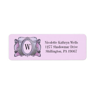 Arcade - Söt Plum - Adressetiketter Returadress Etikett