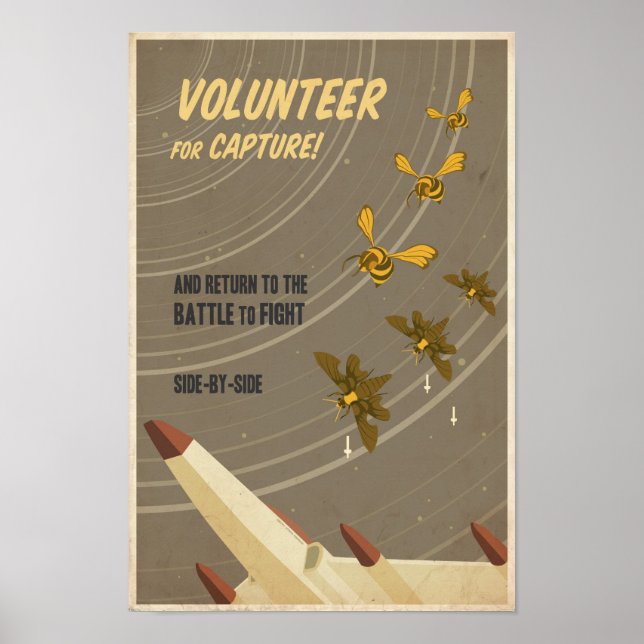 Arcade-spelpropaganda poster- sjätte i en serie poster (Framsidan)