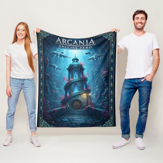 Arcadia art zero undervattens fantasi torn flyr fleecefilt (På plats)