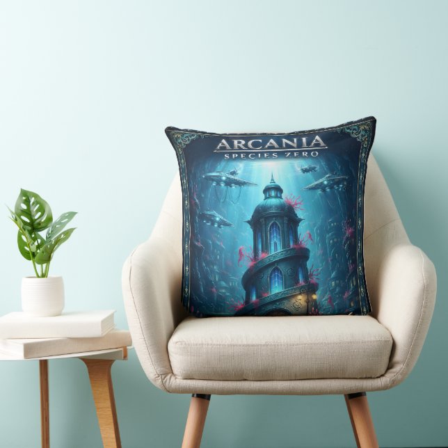 Arcadia art zero undervattensfantasitornet genom kudde (Stol)