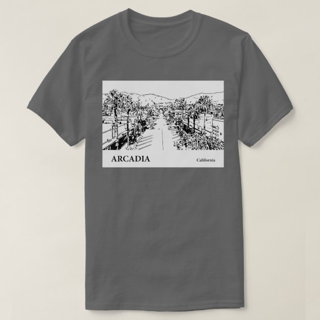 Arcadia California TShirt 2 T Shirt (Design framsida)