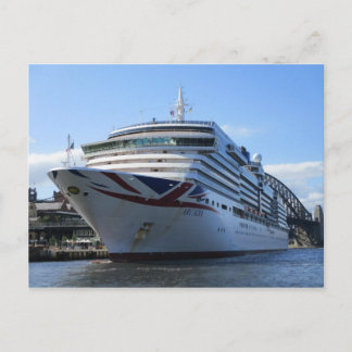 Arcadia Dockad vid cirkulärt vykort för kajplats