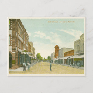 Arcadia Florida vintages historiska gata Vykort