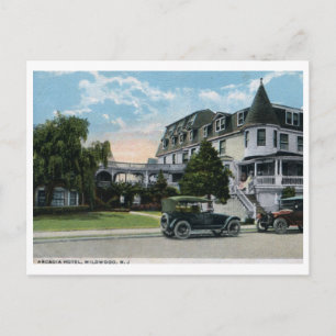 Arcadia Hotel, Wildwood, New jersey 1924 Vintage Vykort