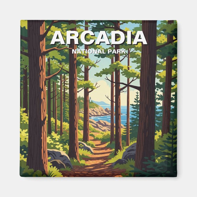 Arcadia nationalpark magnet (Framsidan)