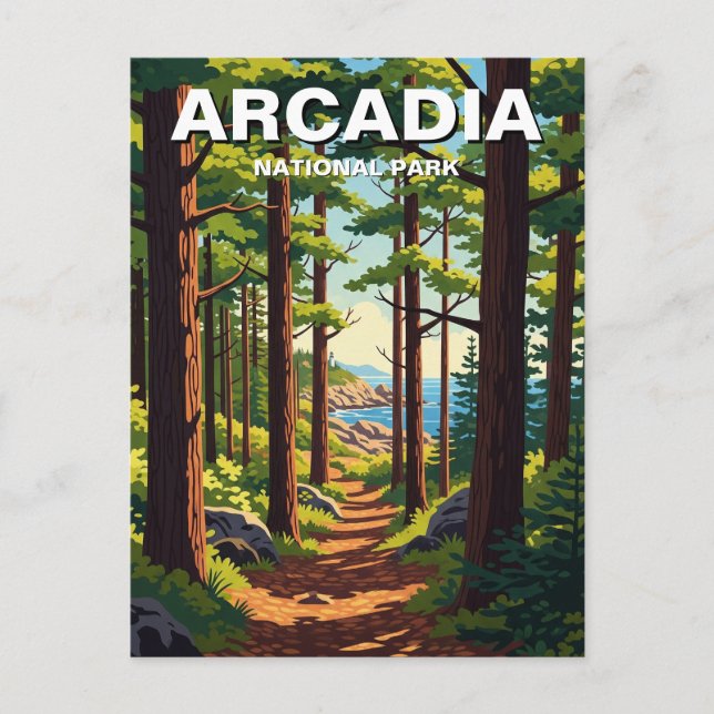 Arcadia nationalpark vykort (Framsida)