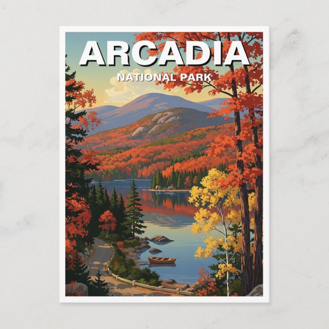 Arcadia nationalpark vykort (Framsida)