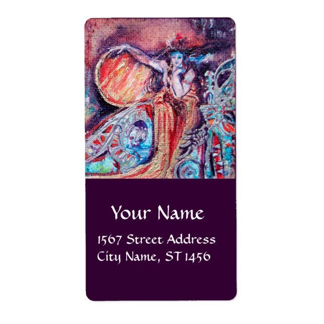 ARCADIA, Red Rosa Blue Lila Guld Fraktsedel (Framsidan)