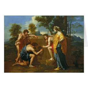 Arcadian shepherds hälsningskort