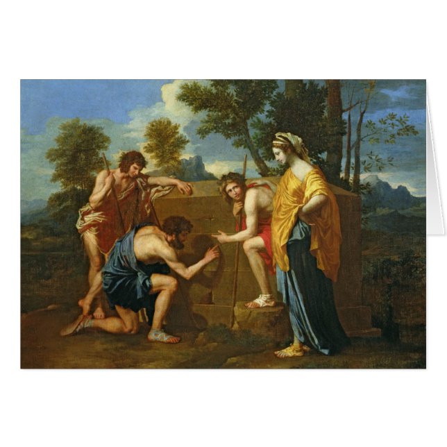 Arcadian shepherds hälsningskort (Framsidan Horizontal)