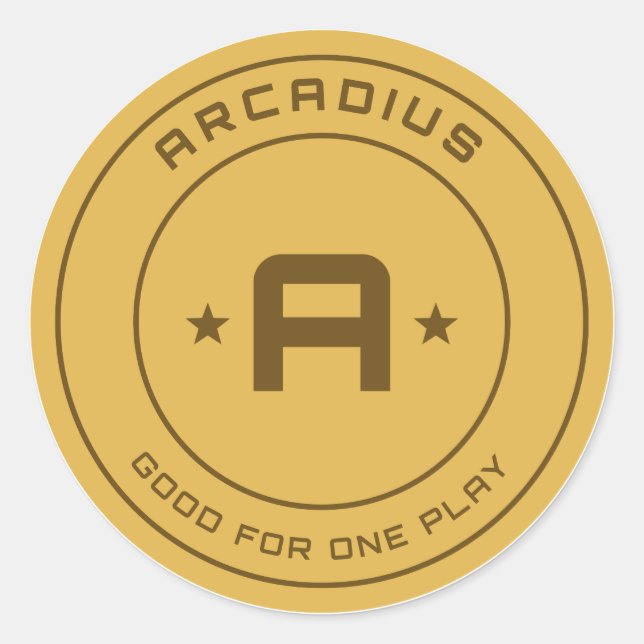 Arcadius Arkad Token Klistermärke (Framsida)