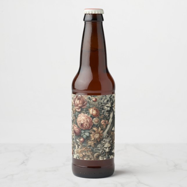 Arcane Apex - Mythic Blommigt Ölflaska Etikett (Framsida)