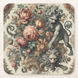 Arcane Apex - Mythic Blommigt Underlägg Papper Kvadrat