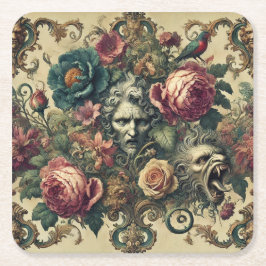 Arcane Atelier - Gothic Baroque Dekorativ kudde Underlägg Papper Kvadrat